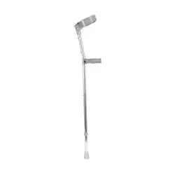 Crutch - Elbow rubber tip grey aluminium